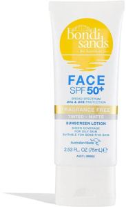 Bondi Sands SPF 50+ Fragrance Free Matte Tinted Face Lotion (75mL)
