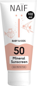 Naïf Mineral Sunscreen for Baby & Kids SPF50 (100mL)