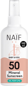 Naïf Mineral Sunscreen Spray 0% Perfume for Baby & Kids SPF50 (100mL)