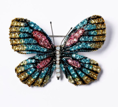 Nora Norway Brooch Butterfly Blue