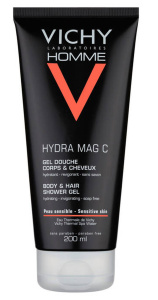 Vichy Homme Hydra Mag-C Body And Hair  Shower Gel (200mL)